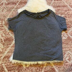 Alo yoga open back tee